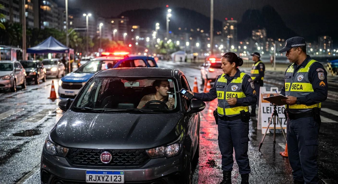 Blitz da Lei Seca no Rio de Janeiro
